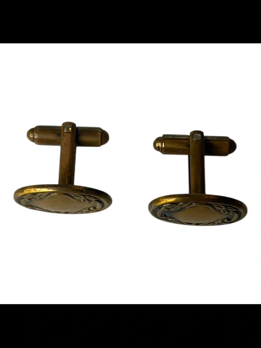 Shields 50s Vintage Fifth Avenue Gold Tone Cuff Links